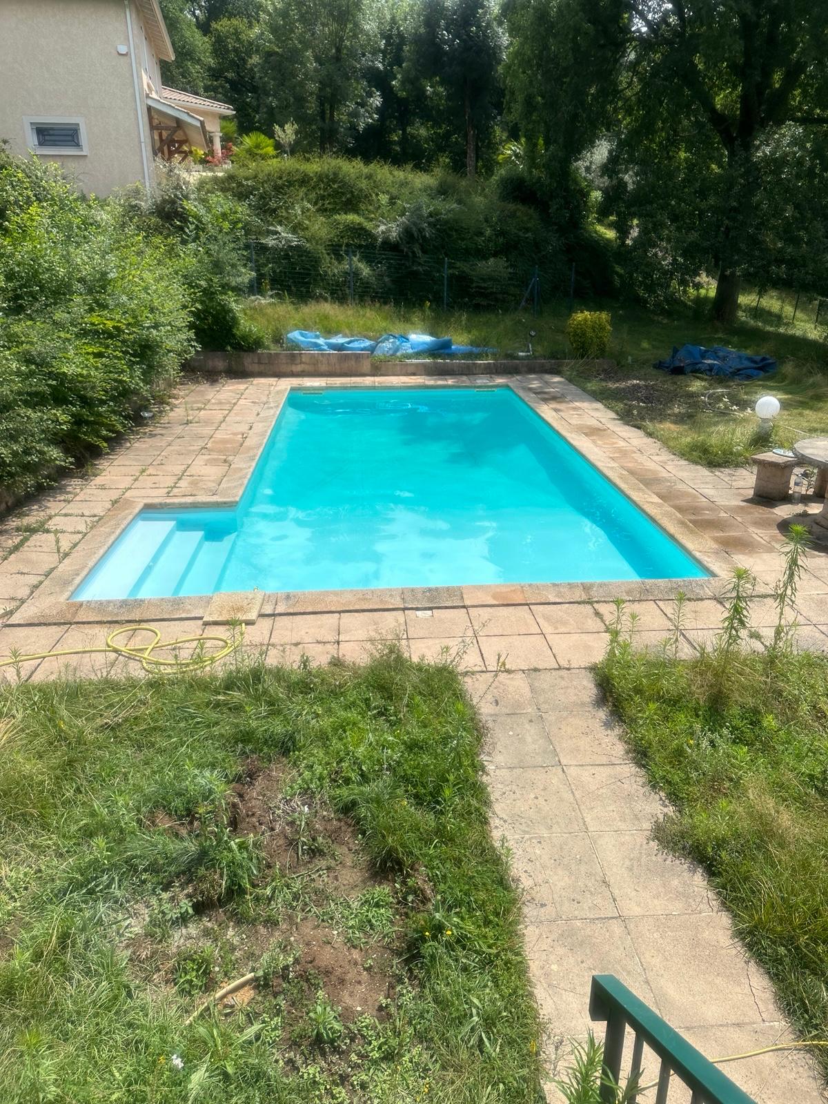 Piscine après les travaux